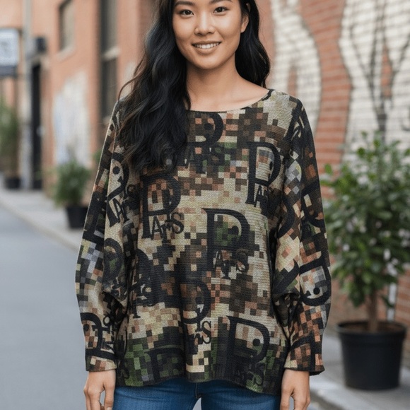 Sweaters - Lightweight sweater - Paris words